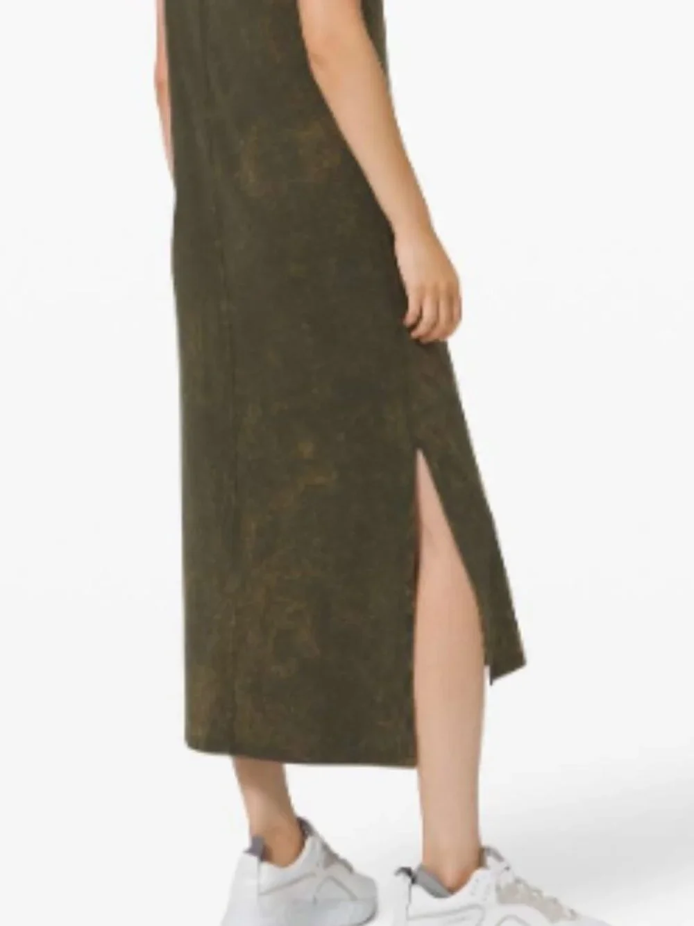 Lululemon All Yours Tank Maxi Dress *Wash | Cloudy Wash Dark Olive | Size 8 - Picture 2 of 7
